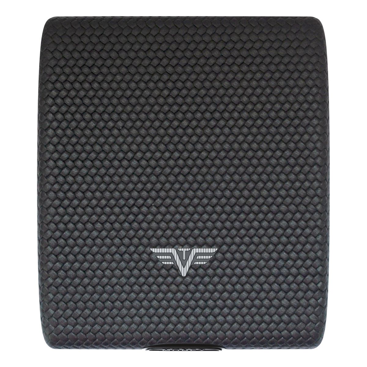 TRU VIRTU Aluminum Wallet Beluga - Money & Cards - Leather Line - Carbon Black
